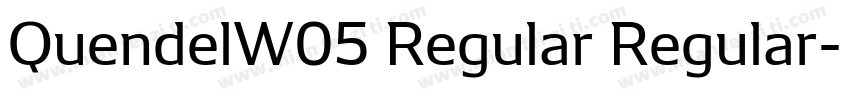 QuendelW05 Regular Regular字体转换
